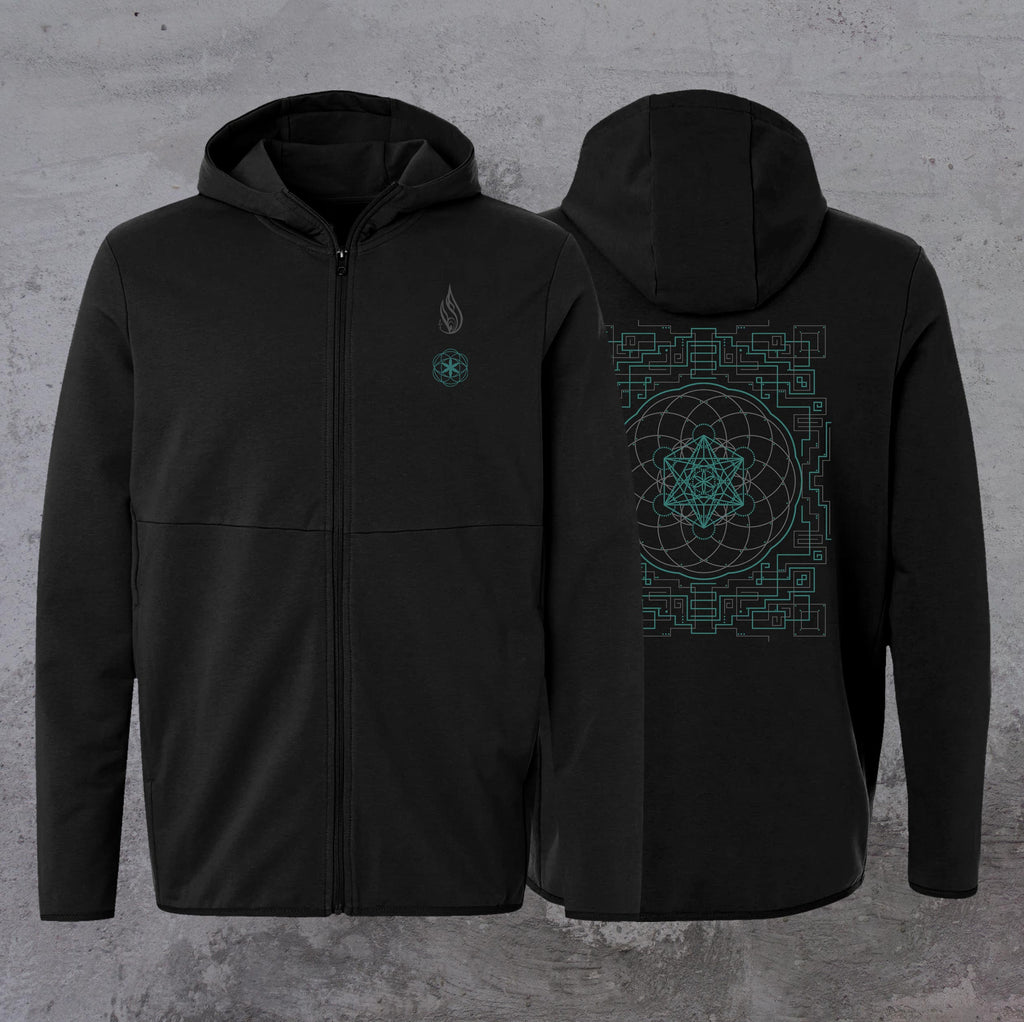 Visions French Terry Zip Hoodie by Melanie Farris