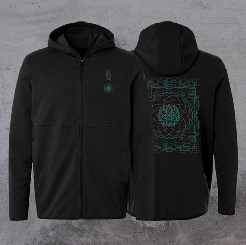Visions French Terry Zip Hoodie by Melanie Farris