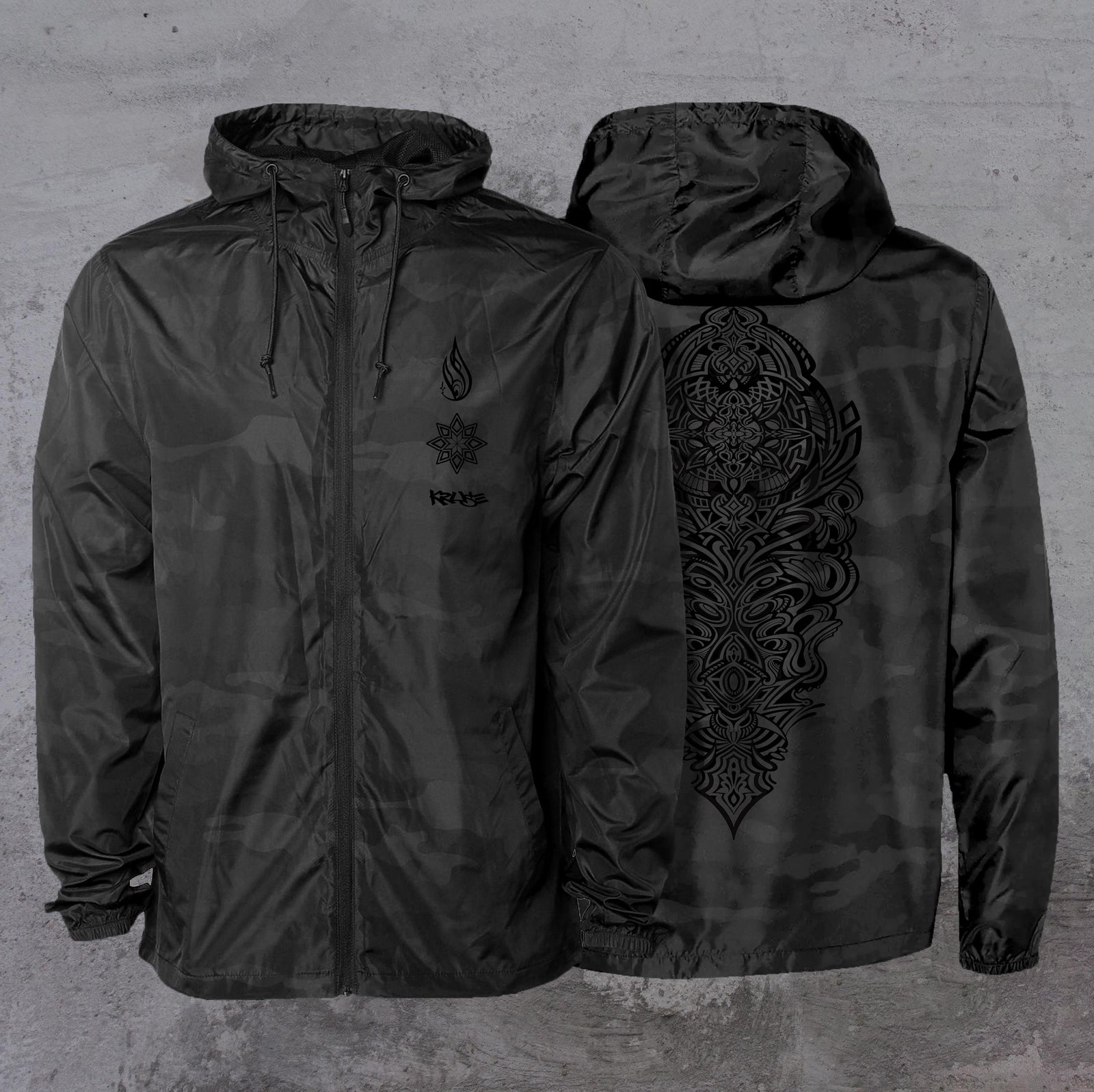 Camo Lightweight Windbreaker by Stephen Kruse