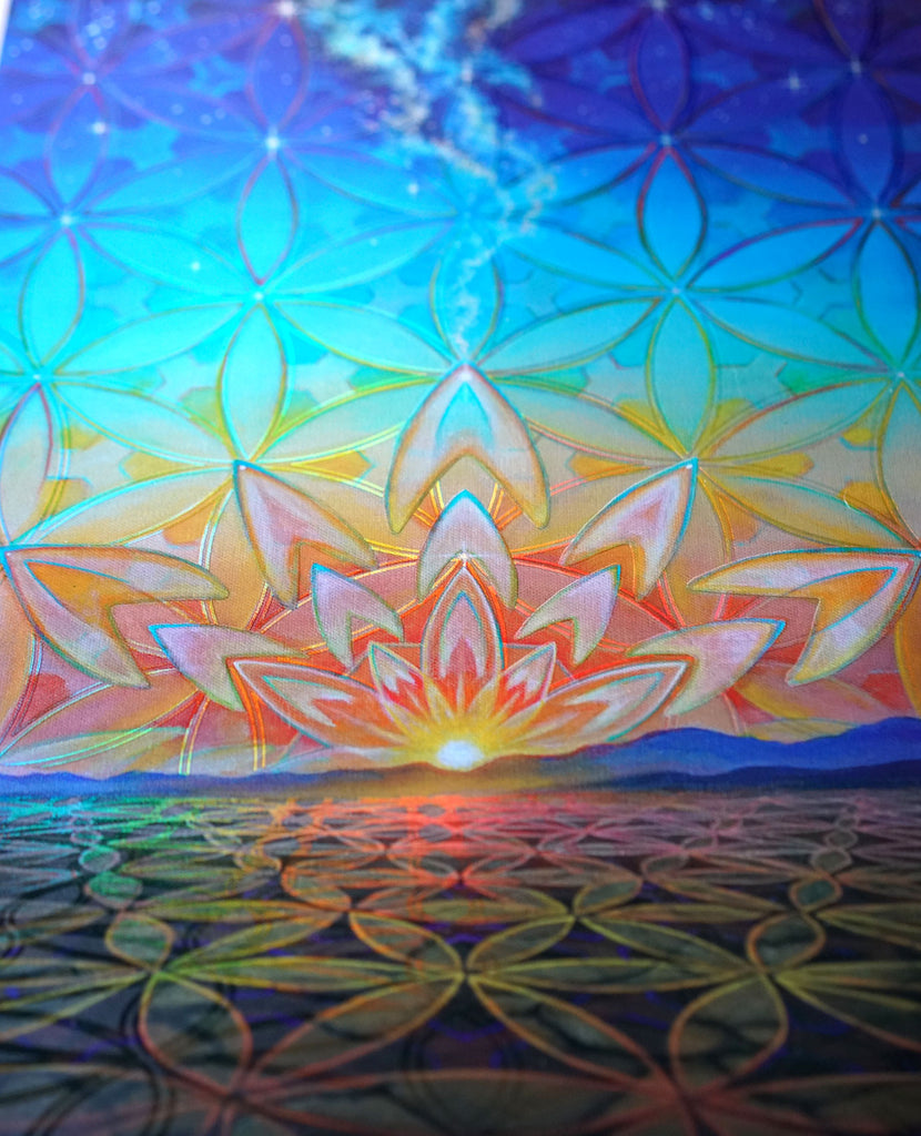 Dust To Dawn Embossed Holo Print by Morgan Mandala