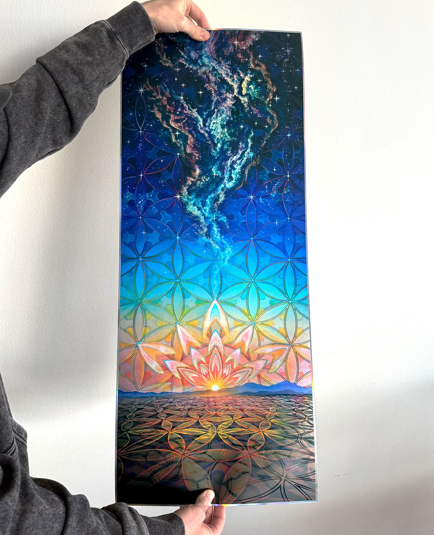 Dust To Dawn Embossed Holo Print by Morgan Mandala