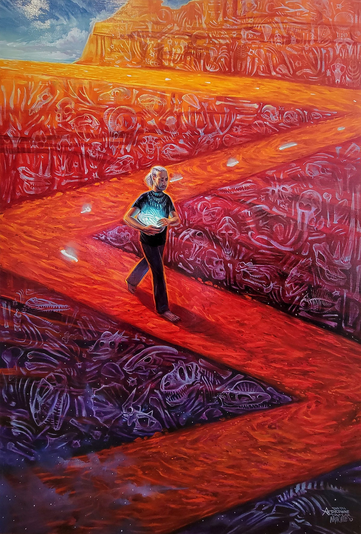 Dying Original Painting by Adrianne Tamar