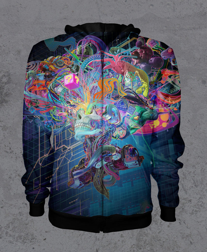 Forward Escape Sherpa Hoodie by Android Jones- Presale Ships August