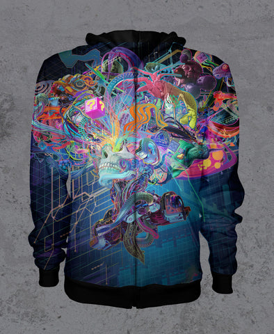 Forward Escape Sherpa Hoodie by Android Jones- Presale Ships August