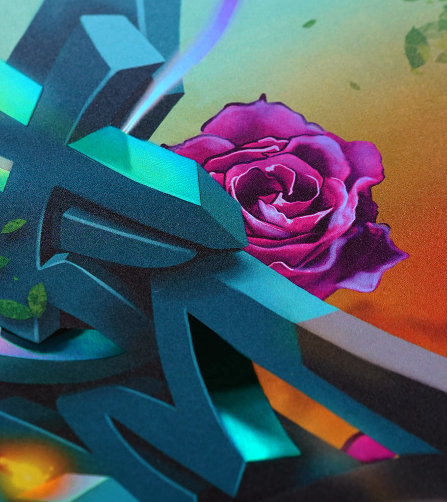 Alfabetos Embossed Holo Print by Ed-Mun