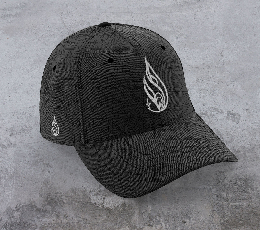Mosaic Curved Snapback Hat by Threyda - Ships October