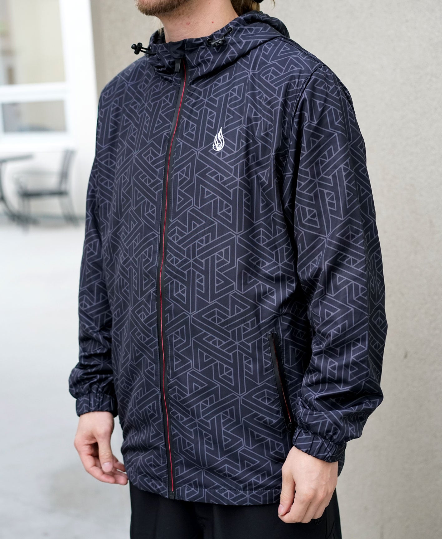Escher Windbreaker Jacket by Threyda