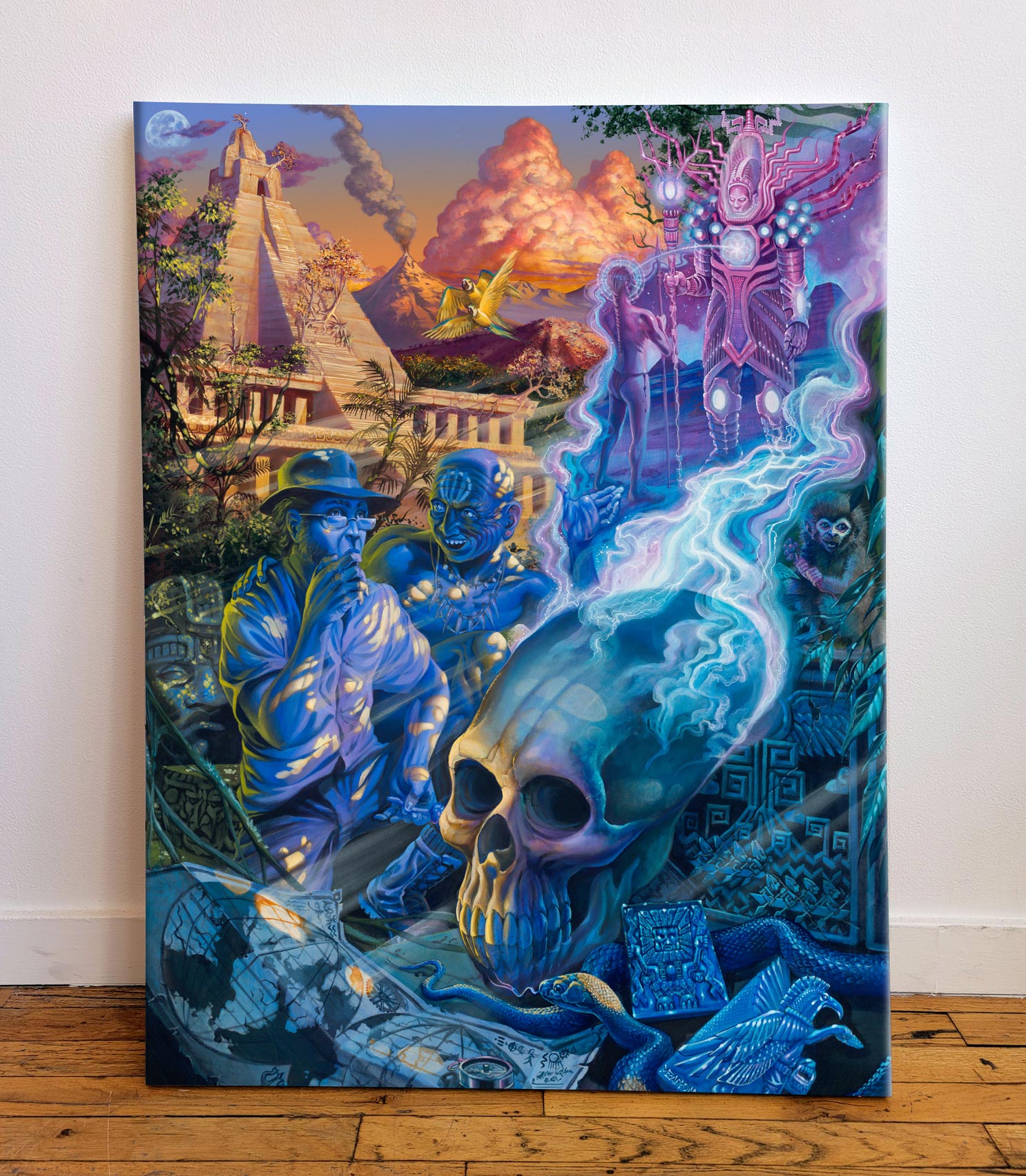 Exploring Earlier Futures Alpha Stretched Canvas by Mear One