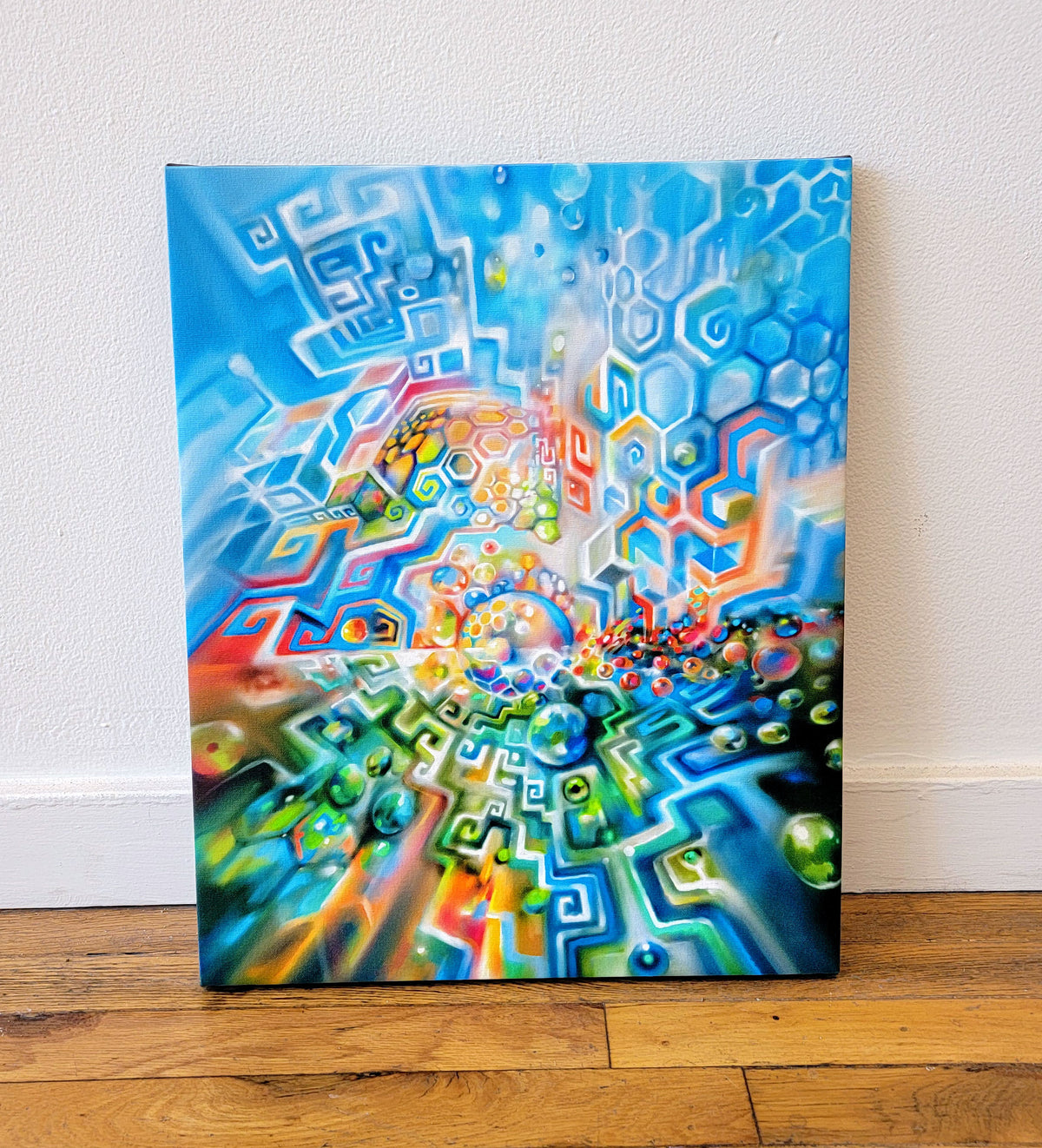 Chromatic Lattice 1/1 Stretched Canvas by Fabian Jimenez - 72 HOUR AUCTION