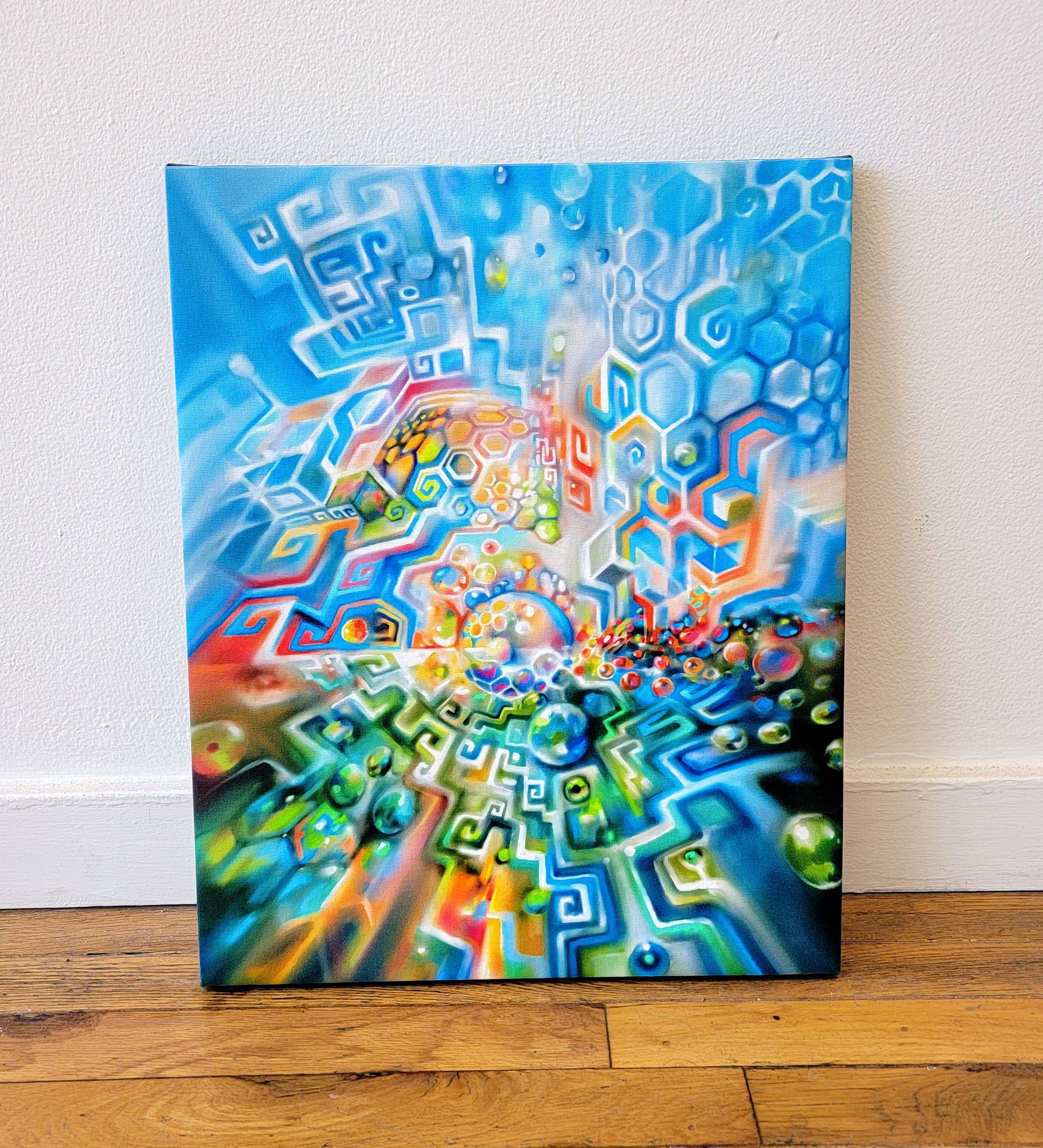 Chromatic Lattice 1/1 Stretched Canvas by Fabian Jimenez - 72 HOUR AUCTION