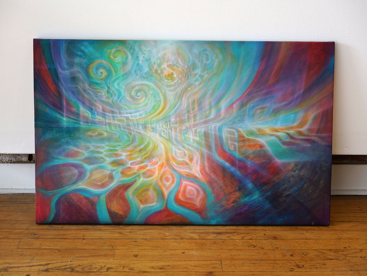 Swirling Horizon Original Painting by Fabian Jimenez - 48 HOUR AUCTION