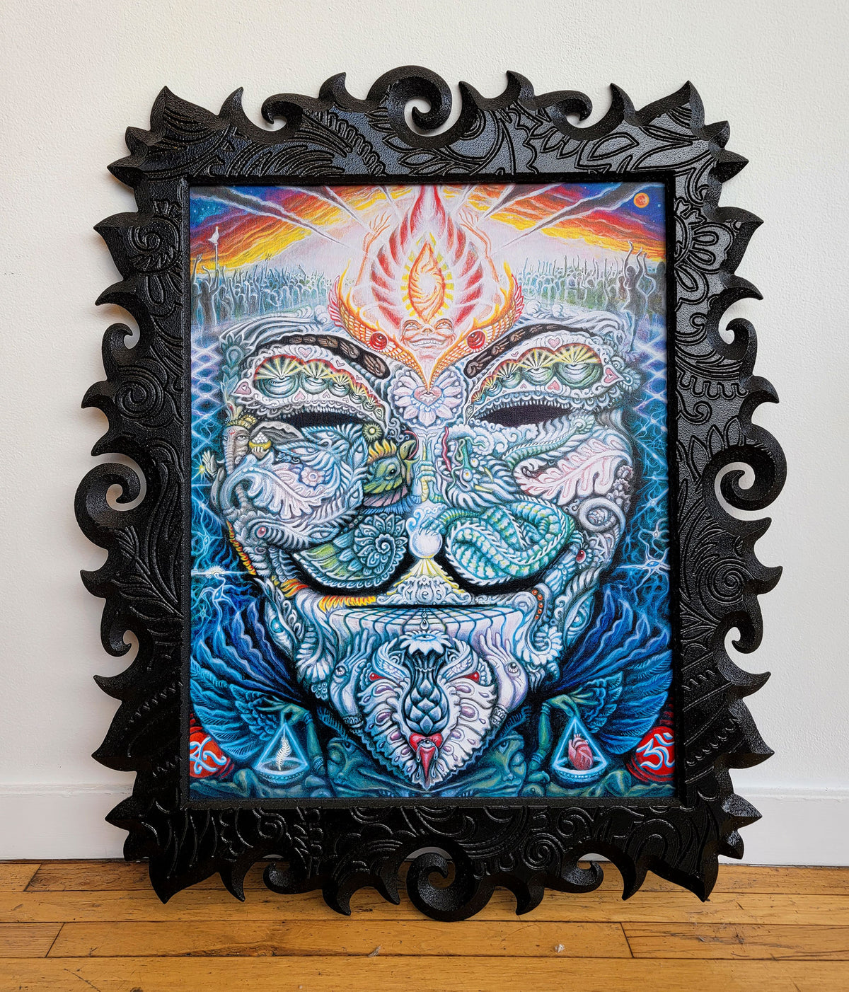 Fawkes Custom Framed Canvas Print by Randal Roberts - 48 Hour Auction