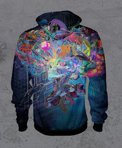 Forward Escape Sherpa Hoodie by Android Jones- Presale Ships August