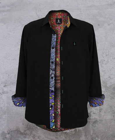 Jewel Being Lined Button Down by Alex Grey