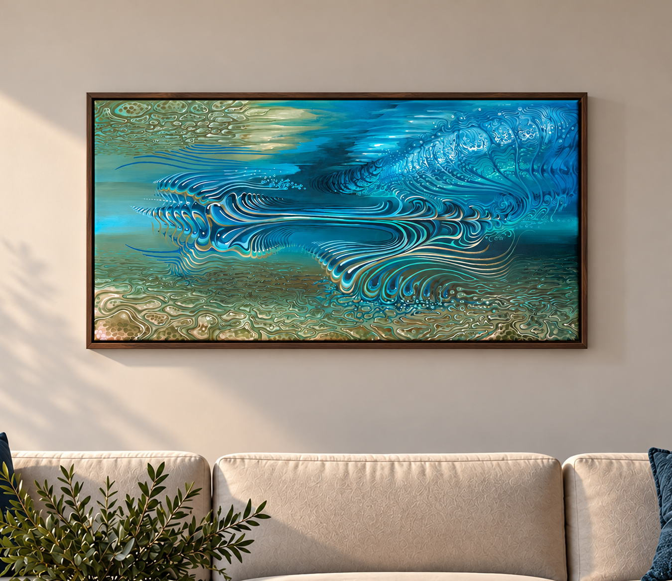 Chlorine Stretched Canvas Print by Andy Thomas