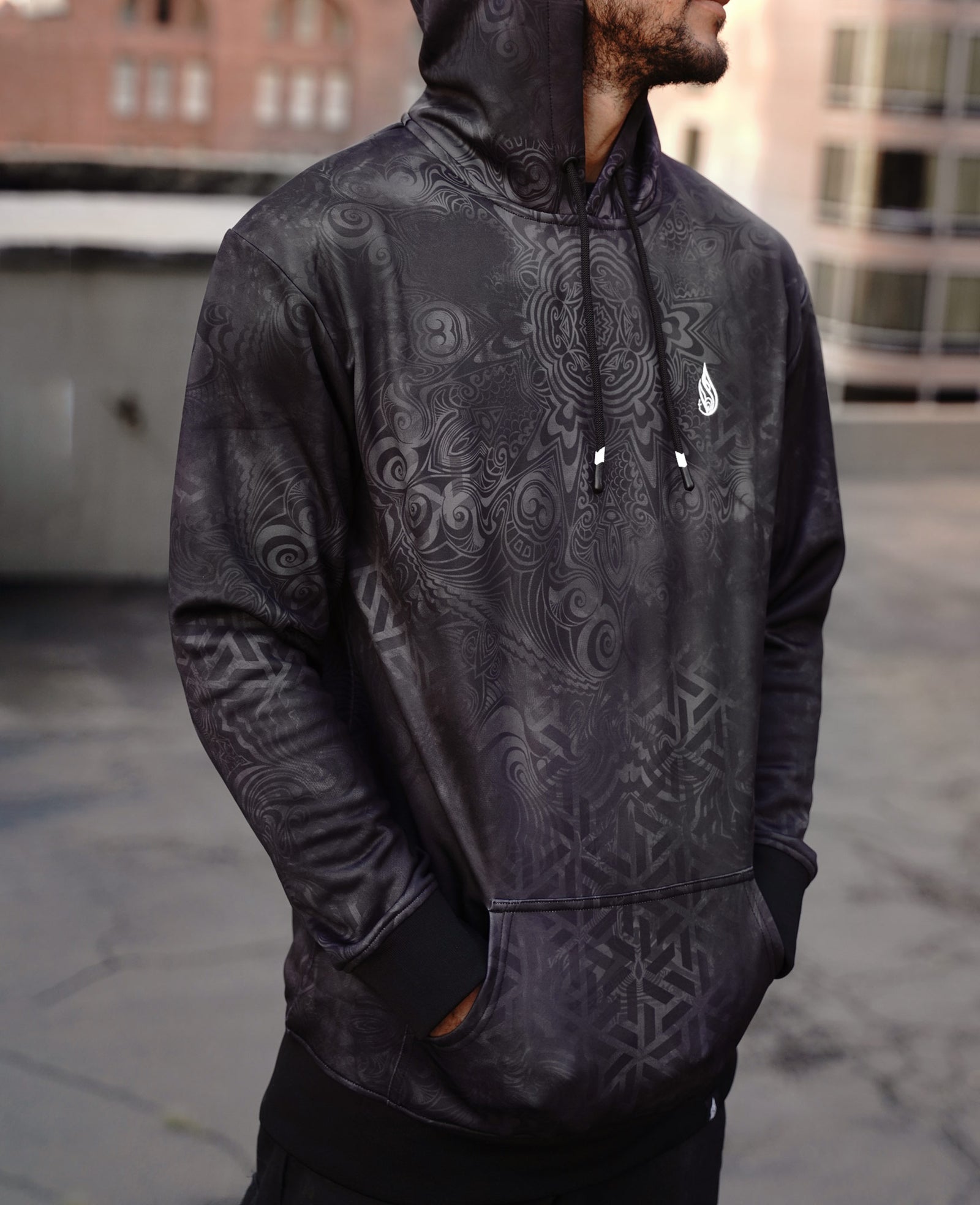 Slate Fleece Pullover Hoodie by Gage Kelsey