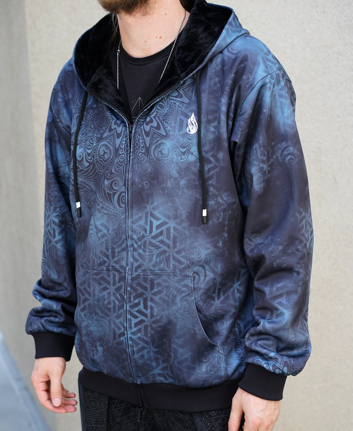 Interlocked Sherpa Hoodie by Gage Kelsey