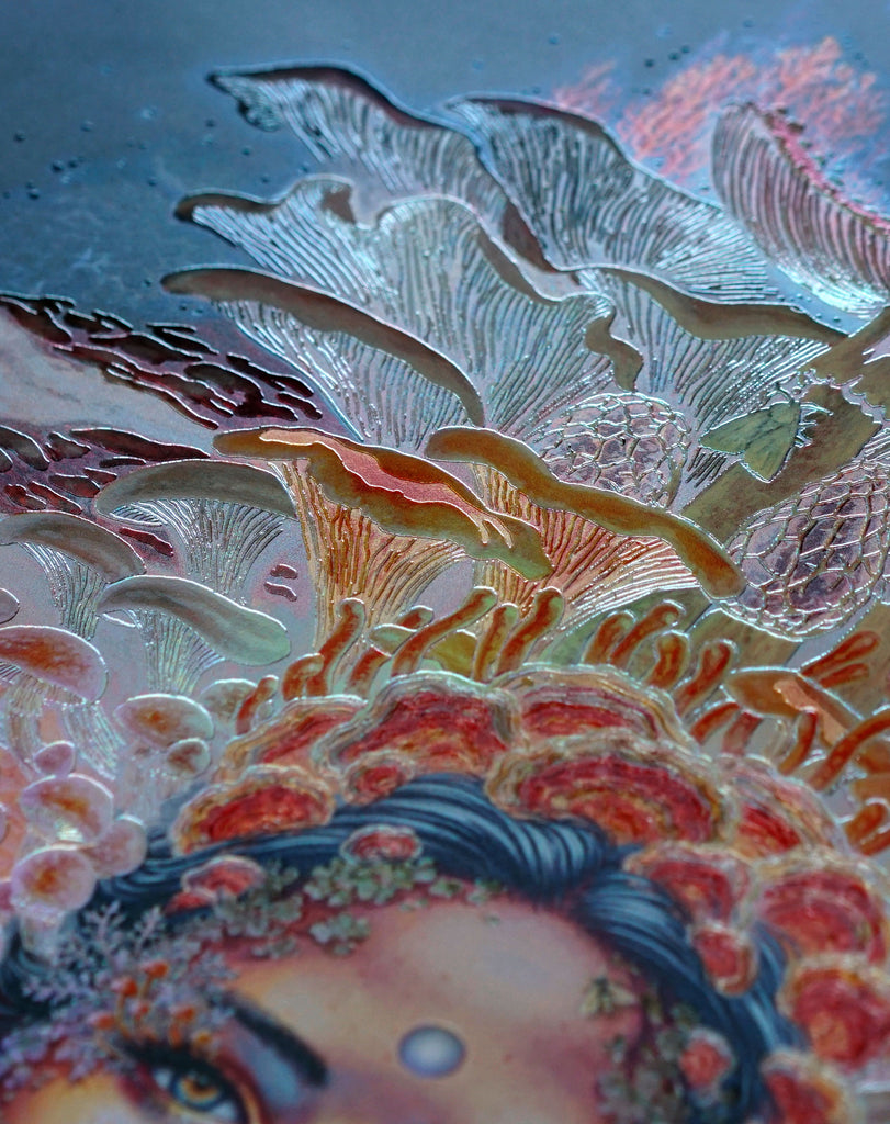 The Generous Queen Embossed Holo Print by Autumn Skye