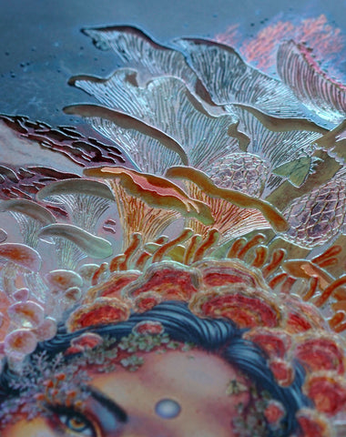 The Generous Queen Embossed Holo Print by Autumn Skye