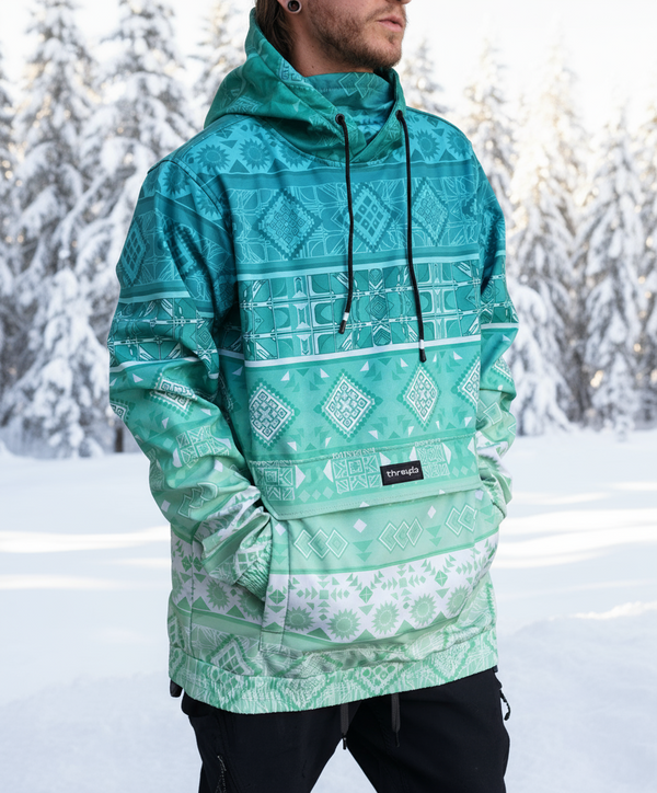 Glacier Waterproof Pullover Jacket by Threyda - Threyda Art and