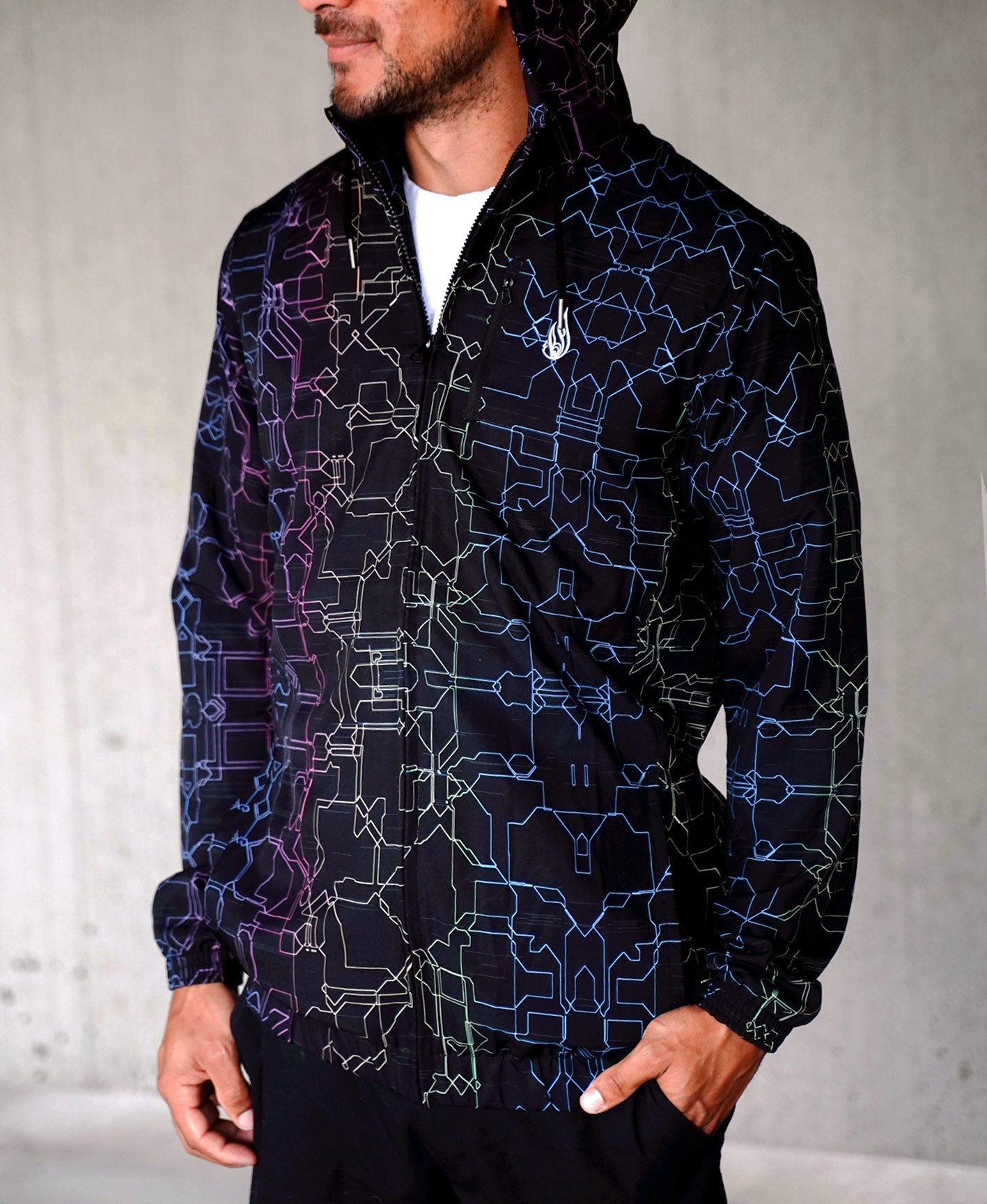 Manhattan Rainbow Windbreaker by Glass Crane