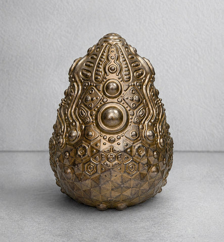 Egg Artifact Sculpture by Ben Ridgway - Gold