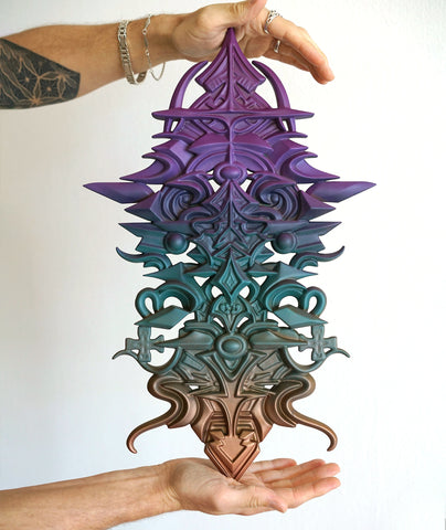 Gradient Totem Artifact Sculpture by Stephen Kruse