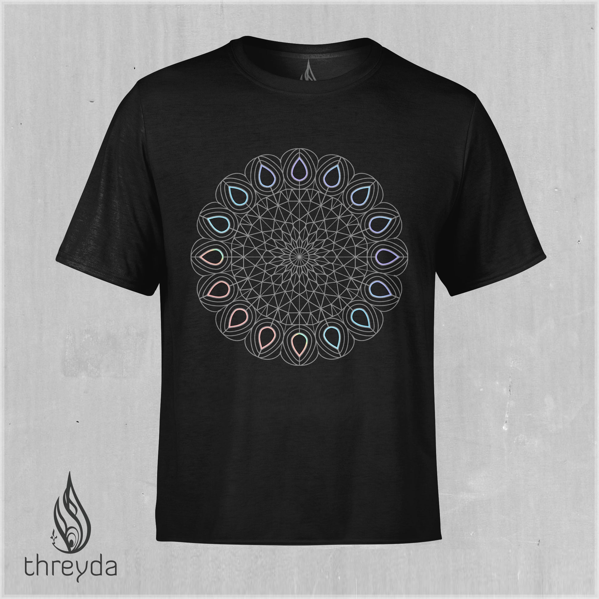 Spiro Opalescent Screenprint Tee by Threyda