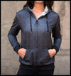 GRAPHITE WOMENS SHERPA HOODIE // JUSTIN TOTEMICAL
