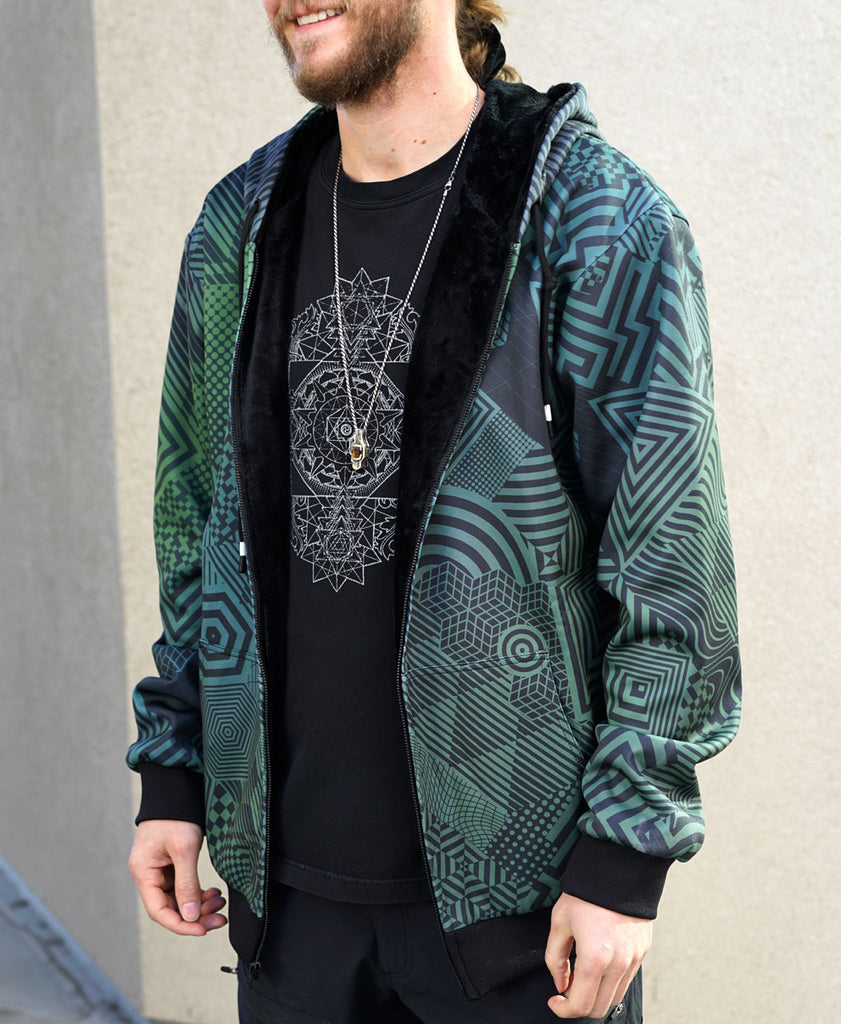 Camocubism Sherpa Hoodie by Corey Divine