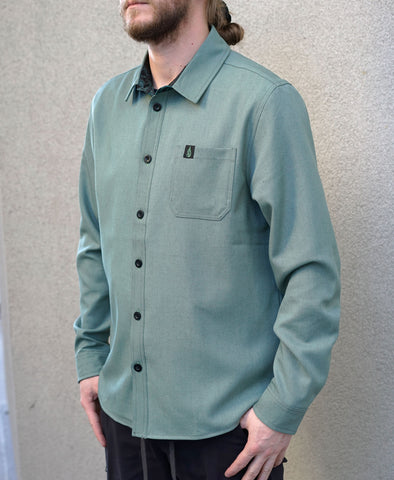 Verdant Lined Button Down Shirt by Threyda