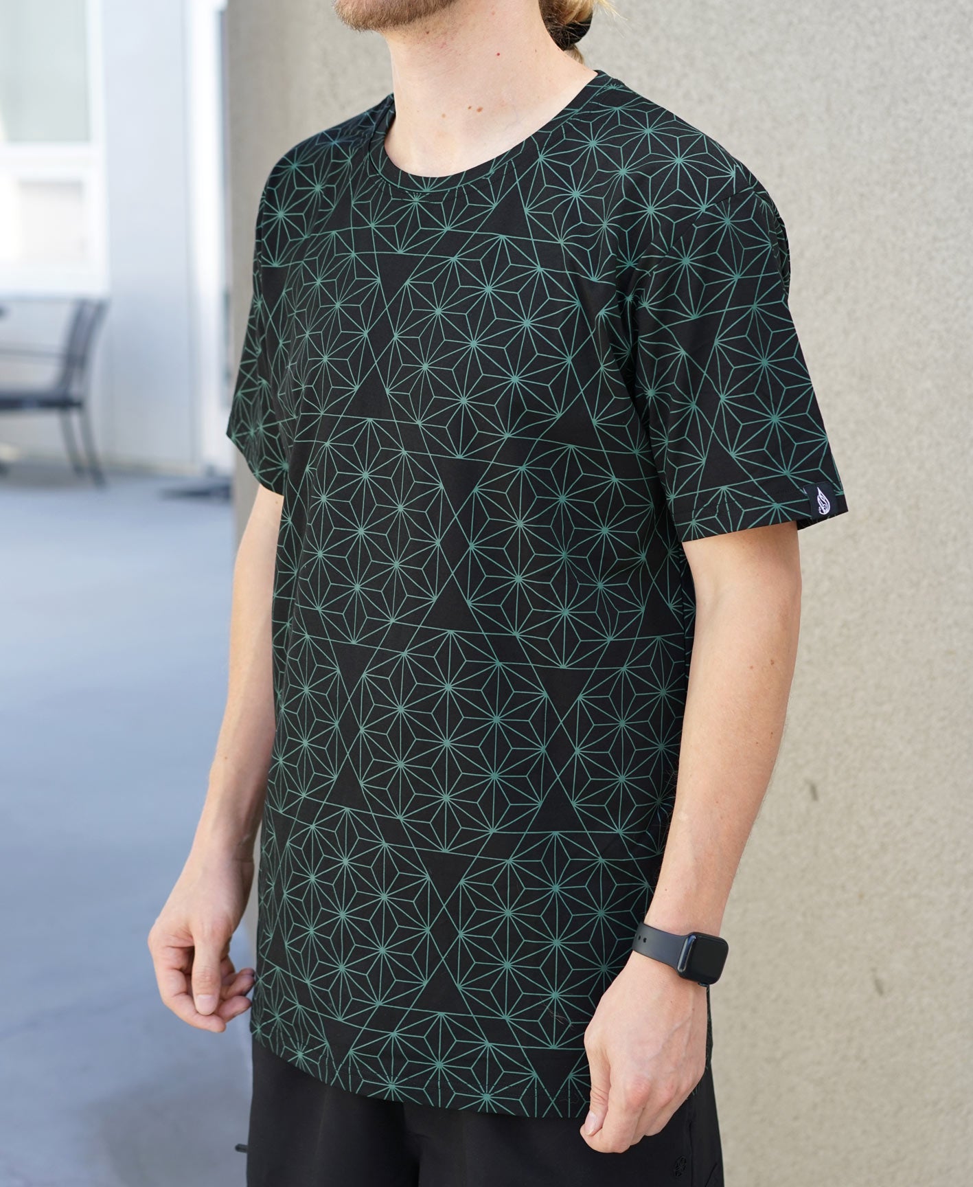 Asanoha All Over Screenprint Tee by Threyda