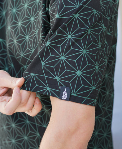 Asanoha All Over Screenprint Tee by Threyda