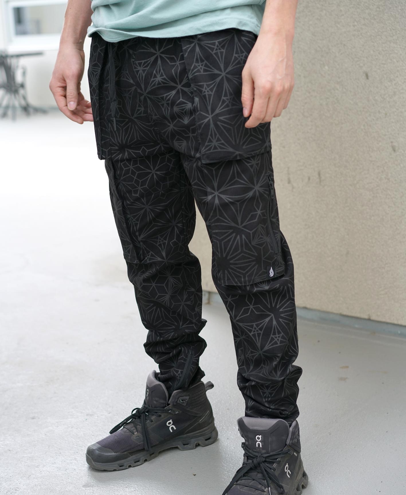 Cloaked Cargo Joggers by Threyda
