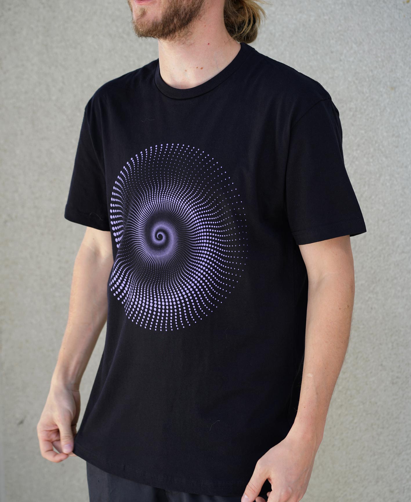 Purple Haedron Screenprint Tee by Threyda