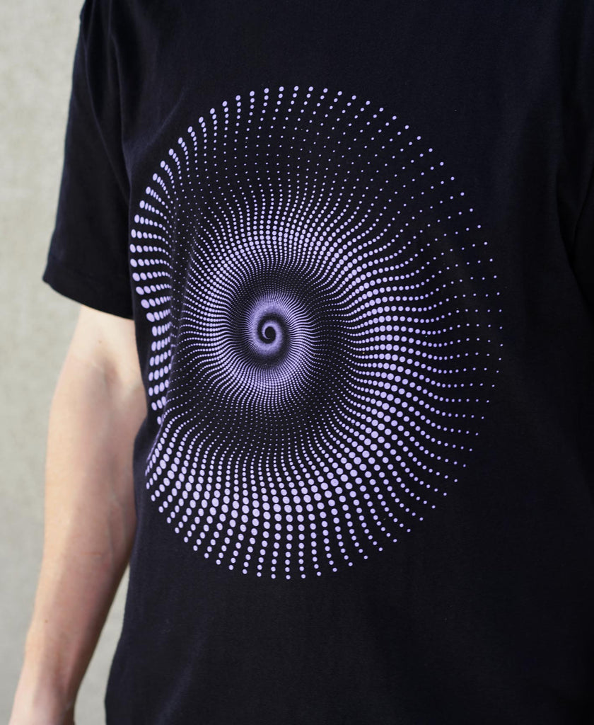 Purple Haedron Screenprint Tee by Threyda
