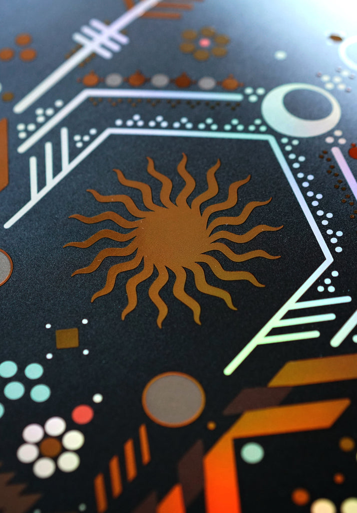 Sol Embossed Holo Print by Hailey Svenkerud