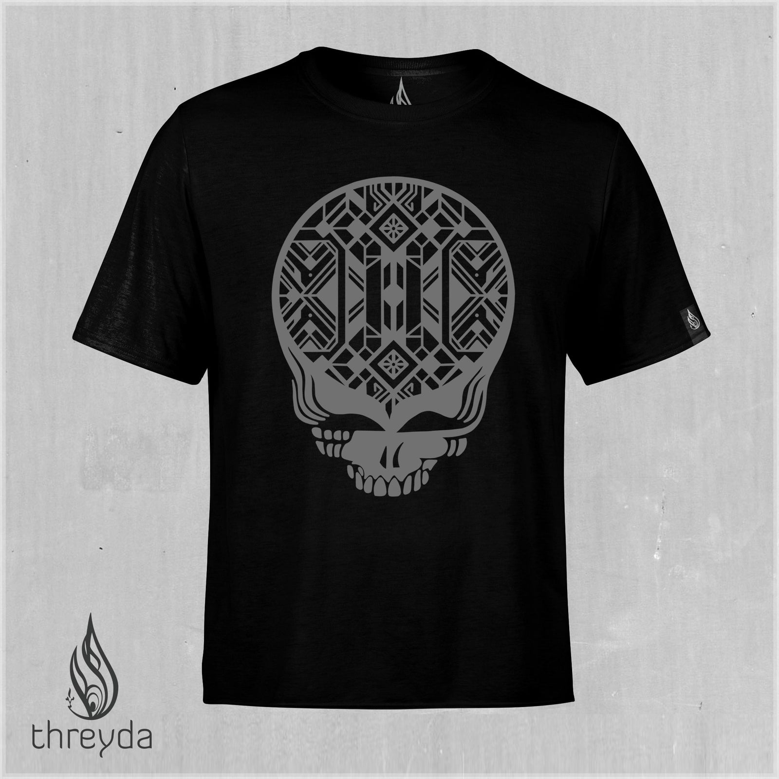 Stained Glass Stealie Screenprint Tee by Hailey Svenkerud