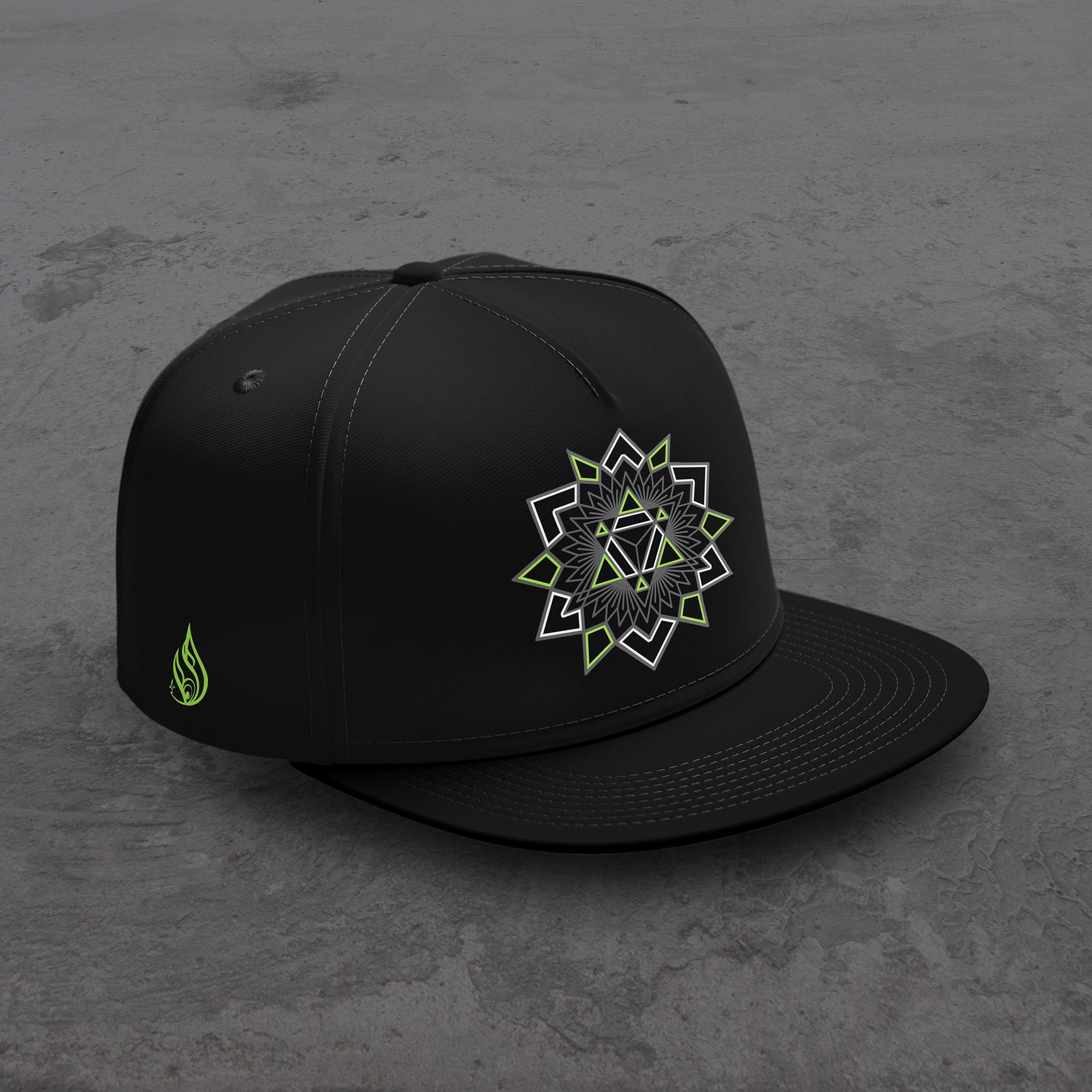 Neon Bloom Snapback Hat by Threyda