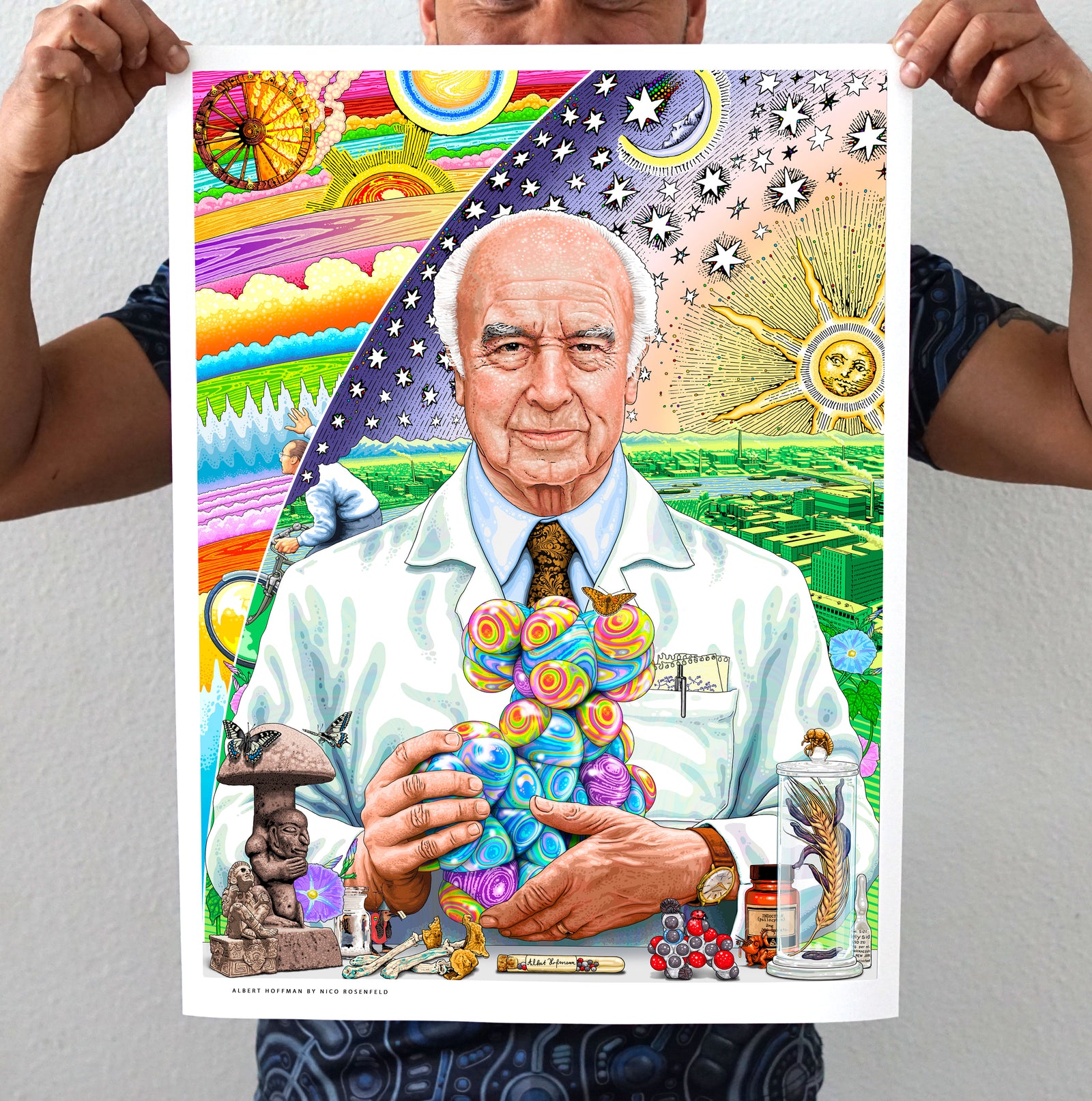 Albert Hoffman Holographic Print by Nico Rosenfeld