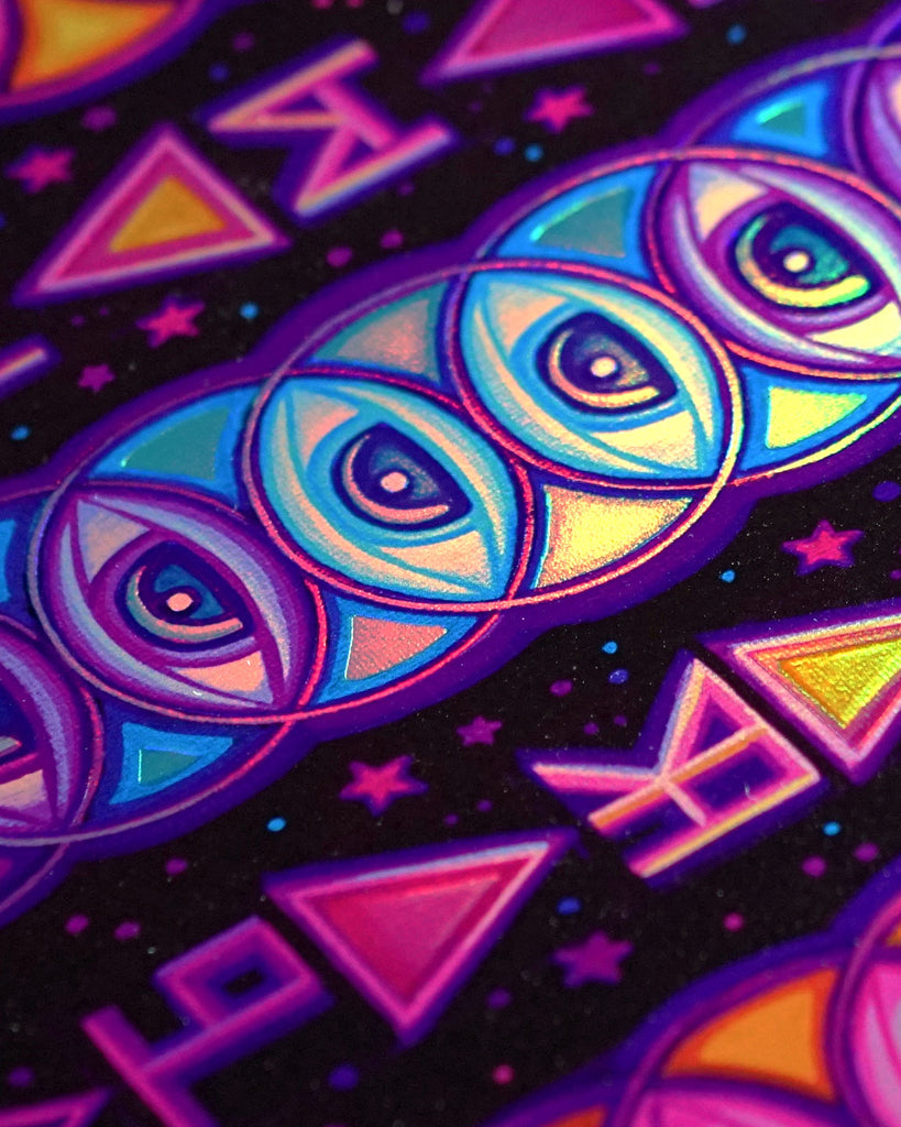 Between Love And Fear Embossed Holo Print by John Speaker