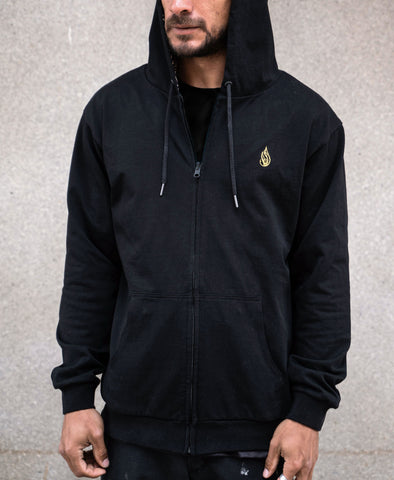 Gold Slope Reversible Hoodie by Threyda