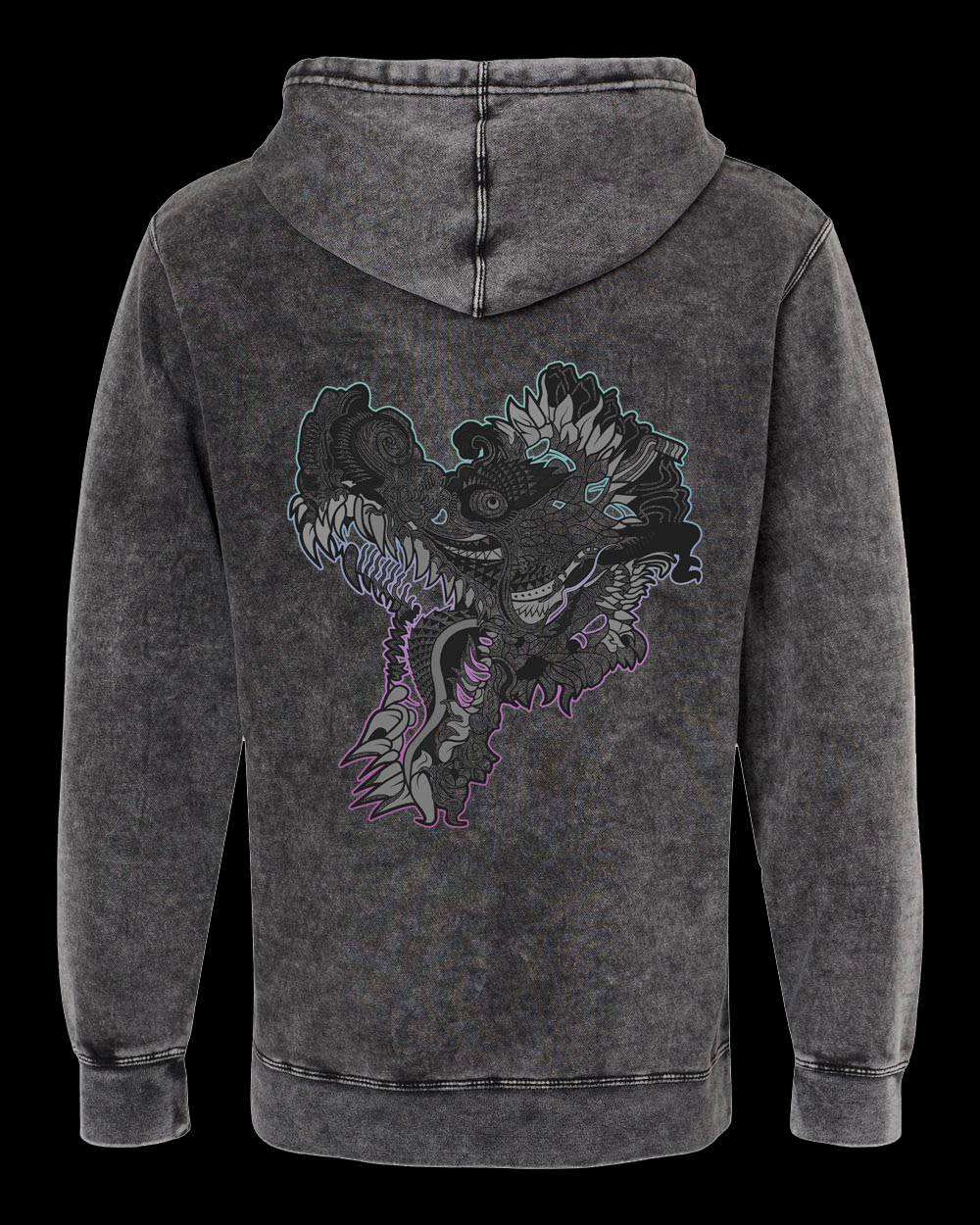 Hummingdragon Pullover Hoodie by Android Jones