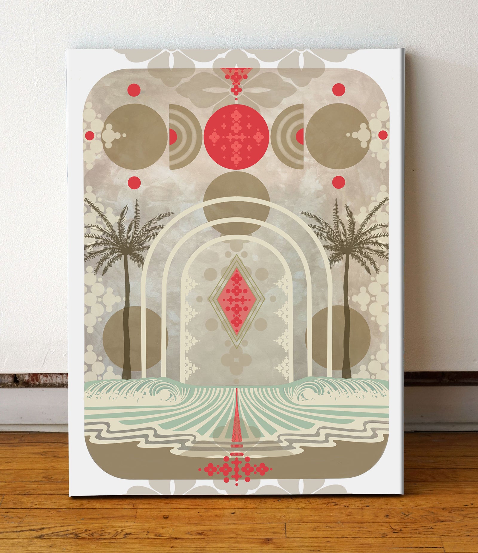 Horizon Stretched Canvas by Hailey Svenkerud