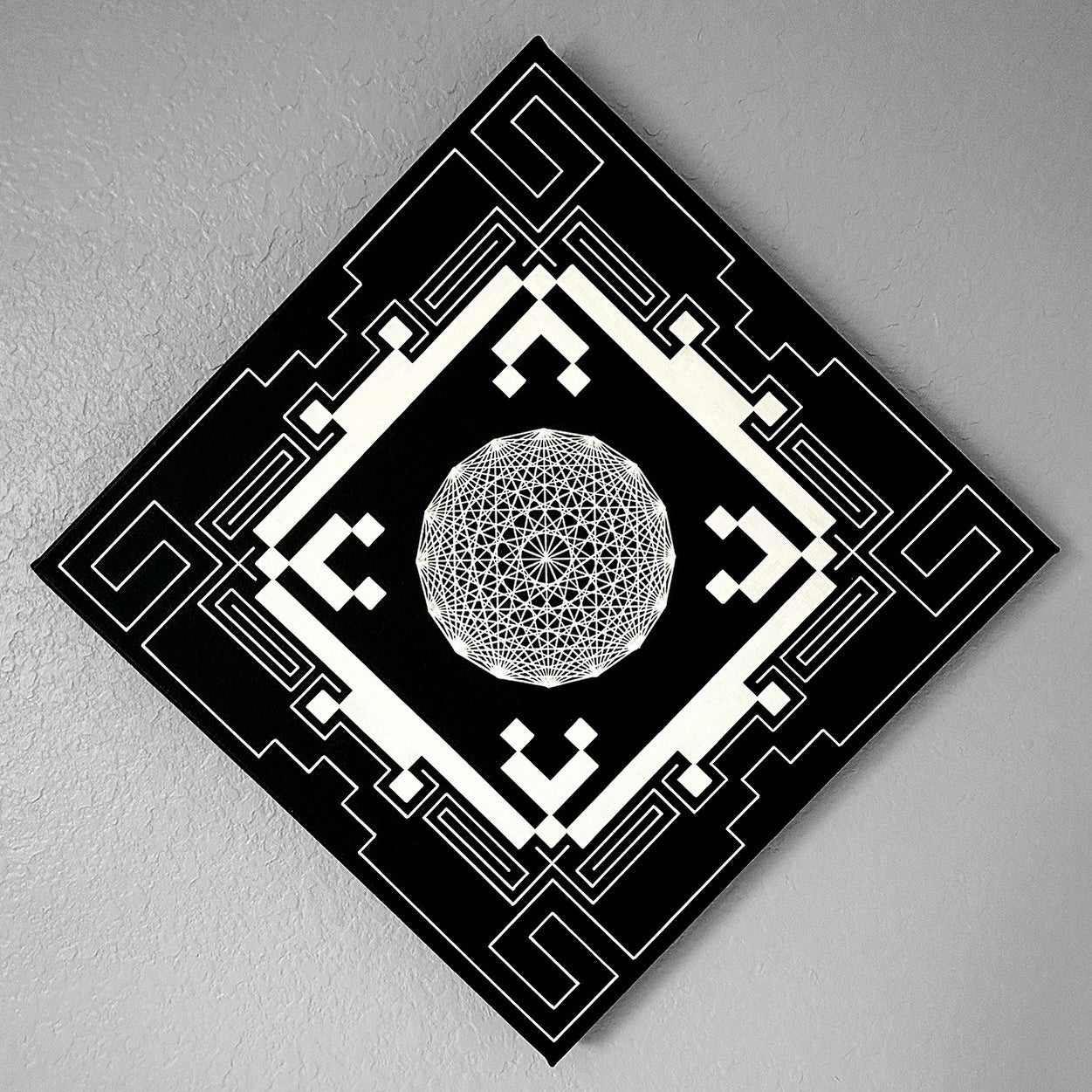 Pixilated Spacetime Original Painting by Melanie Farris - 72 HOUR AUCTION