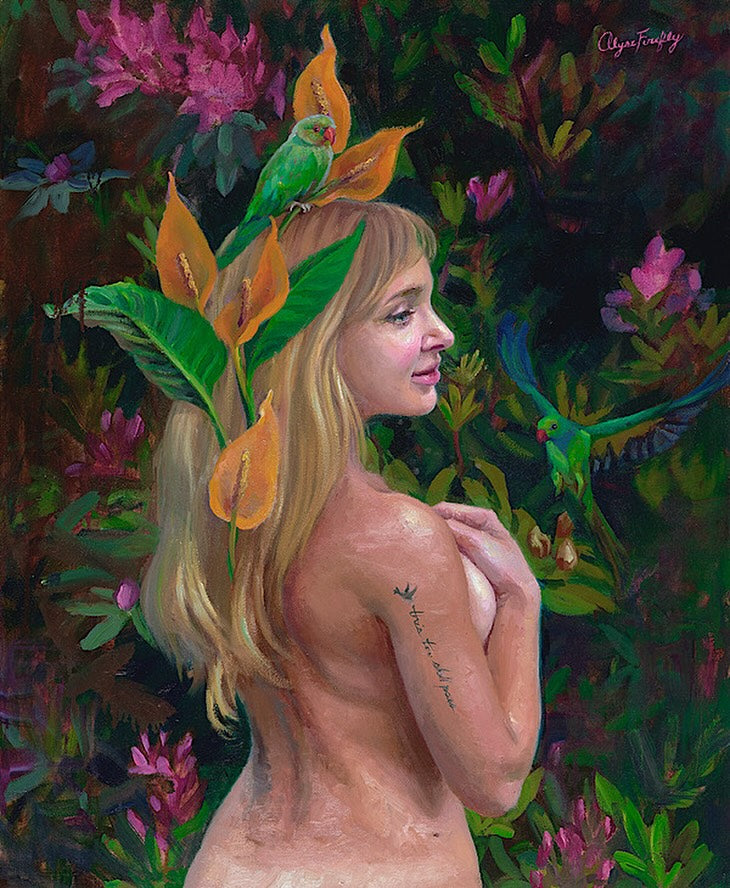 Fleeting Moments Original Painting by Alyse Firefly