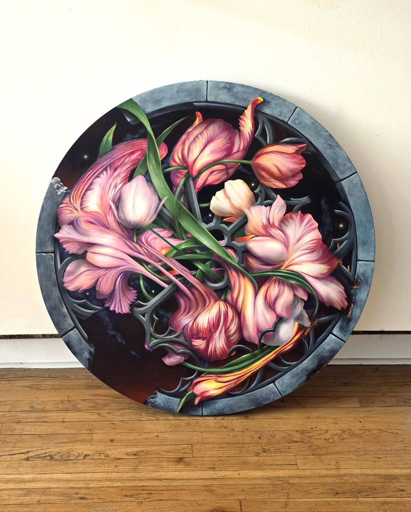 Broken Tulip VII Original Painting by Andrew Davis