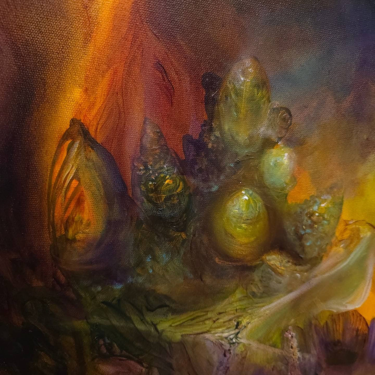 Enigmatic Ceramic Original Painting by CT Nelson - 72 HOUR AUCTION