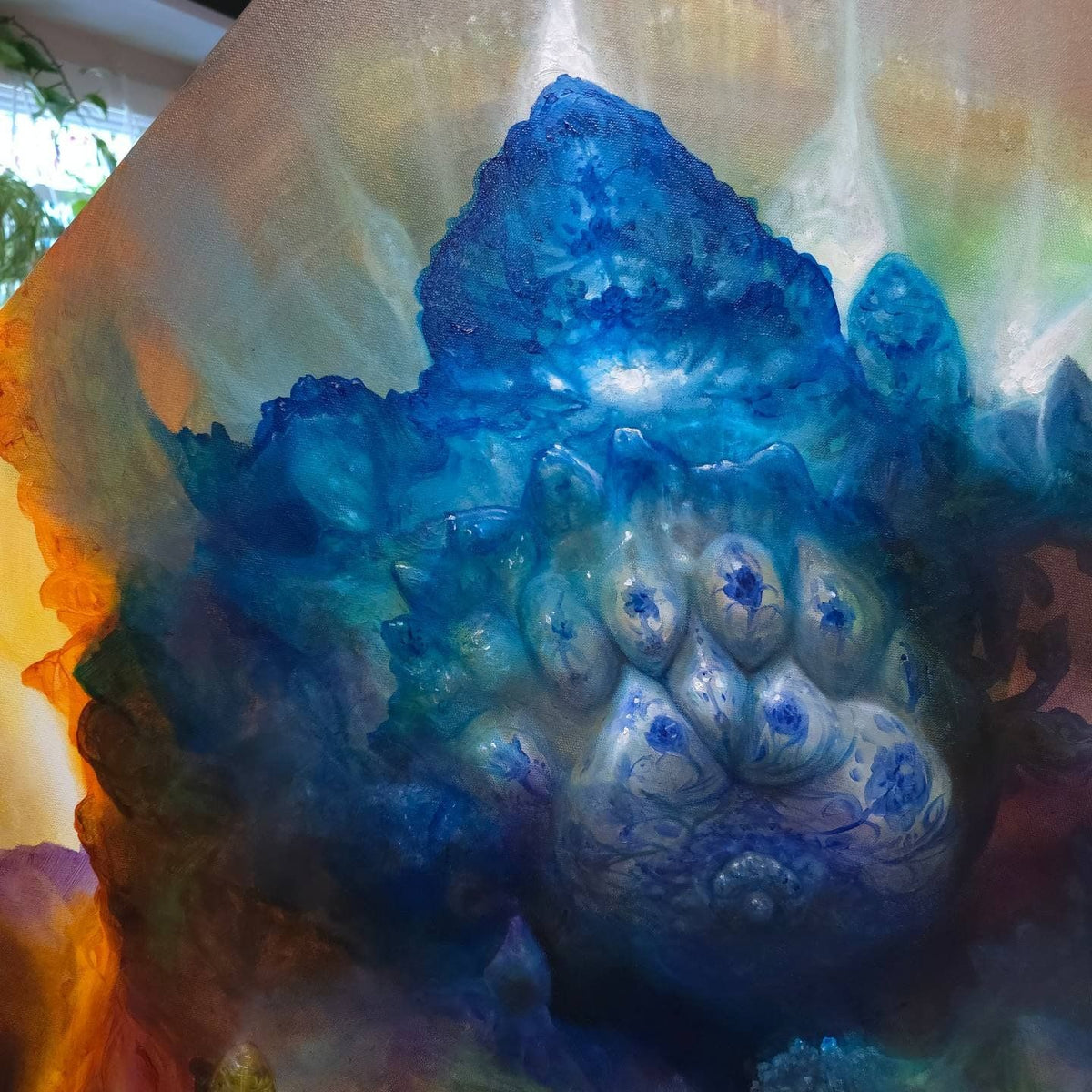 Enigmatic Ceramic Original Painting by CT Nelson - 72 HOUR AUCTION