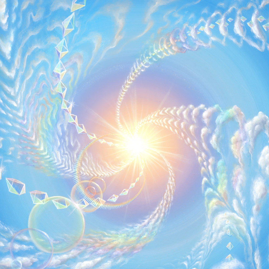 Imagine Canvas Tondo Print by Blake Foster